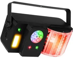 Lampe disco - Fuzzix Stellar1 LED party light - Effet Multi DJ - LED RGBW, gobos et stroboscope