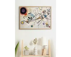 Poster In Houten Lijst - Composition VIII - Wassily Kandinsky - Abstracte Kunst - 50x70 cm