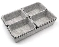 De Millennials 7 delige Organizer - Ladeverdeler - Organizer Bureau - Lade Bakjes - Opbergbakjes - Mandjes - Make Up Bakjes - Lade Verdeler - Opberg Mandjes - Opbergmand - Lichtgrijs