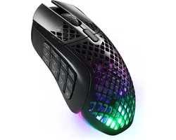 SteelSeries Aerox 9 - Draadloze MMO Gaming Muis - 18 Programmeerbare Knoppen - Zwart