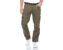 TIMEZONE Pantalon Cargo Homme Pantalons BenitoTZ Coupe Confort/Décontractée Olive Adultes Pantalon Homme Riem