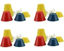 Golf Tees - 16 stuks(38/22/16/12 mm) - Wintertees - Winter Tees - Winter Golftees - Antislip Golf Tee - Golfset - Herbruikbare Tee - Golf Accessoires - Rubberen wintergolftees aan een touw