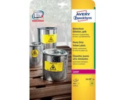 Avery-Zweckform L6128-20 - Etiketten Ø 30 mm - Polyester - folie Geel - 960 Stuks Permanent - Weerbestendig