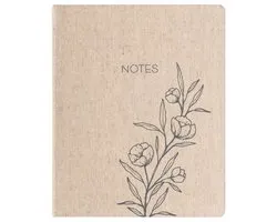 Eccolo Large Lined Journal Notebook, Hardbound Cover, Writing Journal, 256 Ruled Cream Pages, Ribbon Bookmark, Lay Flat, Desk Size for Work or School (Debossed Floral, 25.4 x 20.32 x 1.91 cm) Hardcover