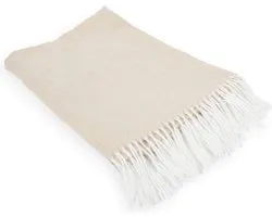 Tiseco - Plaid AMALIA met franjes - 150x200 cm, zand