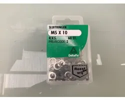 Deltafix sluitring r.v.s. a2 m5 x 10 x 1 din 125a 60 st.