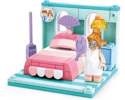 Sluban Mini Handcraft Slaapkamer bouwspeelgoed kinderen vanaf 6 jaar – Constructiespeelgoed modelbouw mini kamer – bouwdoos met 109 bouwstenen en 1 minifiguur – M38-B0757F