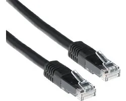ACT Zwarte 20 meter U/UTP CAT6 patchkabel met RJ45 connectoren IB8920