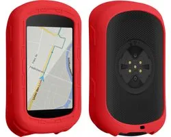 kwmobile hoes geschikt voor Garmin Edge 840 / Edge 540 - Siliconen beschermhoes voor fietsnavigatie - rood