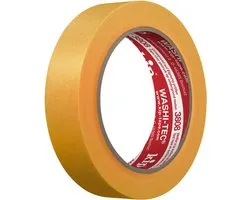Kip 3808 WASHI-TEC® Goldkrepp® - Professionele schilderstape van topkwaliteit, 24 mm x 50 m | dunne washi-tape voor afplakken, schilderen en lakken, schilderstape voor schilderwerk en renovaties