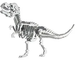 Bouwpakket 3D Model DIY Dino T-Rex Tyrannosaurus- metaal