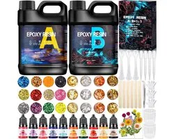 VIN® Epoxy Starterspakket - Zelf Sieraden Maken Set – Resin Starterskit Inclusief Giethars – Compleet Pakket voor: Sieraden, Ketting, Oorbellen, Armband, Ring, Sleutelhanger