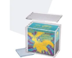 Acrythic ETB Acryl Case - Geschikt Voor Pokemon Elite Trainer Box - 99% UV Protectie - Sterke Magneetsluiting - Met Schoonmaakdoekje - Transparante TCG Beschermbox Met Afgeronde Hoeken
