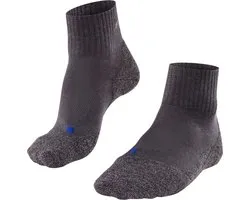 FALKE TK2 Cool Short anti-blaar dik lyocell functioneel materiaal wandelsokken dames grijs - maat 37-38
