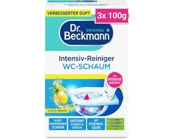 Dr. Beckmann Intensive Toilet Foam Cleaner – Mousse Auto-activante – 3 x 100 g