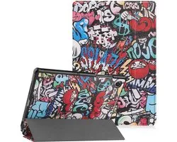 Samsung Galaxy Tab A8 Cover Graffiti - Samsung Tab A8 case (10.5 pouces 2021) smart cover - Tab A8 cover bookcase - cover Samsung Tab A8 2021 - case Samsung Galaxy Tab A8 2021