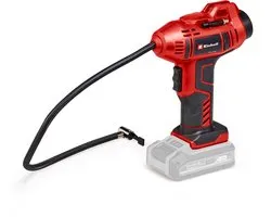 Einhell Battery Auto Compressor CE- CC 18 Li Solo Power X-Change (Li-Ion - 18 V - max. 11 bar - tuyau d'air comprimé de 60 cm - fonction d'arrêt automatique - livraison sans batterie et sans chargeur)