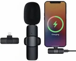 Repus - Draadloos Lavalier Mini Microfoon - Plug & Play - Opname - Livestream - Vlog - Audio - Video - Dasspeld Microfoon - Geschikt voor iPhone & Android USB-C