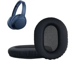kwmobile 2x coussinets d'oreille adaptés à Sony WH-CH720N / WH-CH710N - Coussinets d'oreille pour casque en bleu foncé