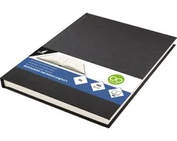 Livre factice Kangaro A5 vierge 80 feuilles couverture en lin noir