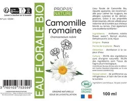 Laboratoire Propos' Nature - HYDROLAT DE CAMOMILLE ROMAINE BIO 100ml