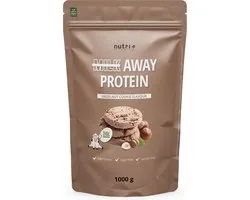 nutri+ Milk Away Protein - Eiwitpoeder Hazelnut Cookie - Veganistisch proteïne poeder - met vijf plantaardige eiwitten - glutenvrij en lactosevrij - zonder soja - 1000 g
