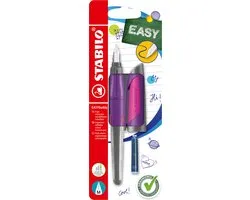 STABILO EASYbuddy - Ergonomische Vulpen - Paars/Magenta - Standaard M Punt Voor Rechtshandigen