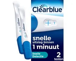 Clearblue Zwangerschapstest Snelle Detectie - Uitslag vanaf 1 Minuut - 2 Testen