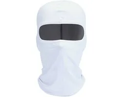 Gezichtsmasker - Balaclava - Bivakmuts - Mask - Helmmuts - Winddicht - Wintermasker - Ski/Motor/Outdoor masker - Mondmasker Nekwarmer/halswarmer - Universeel - Wit - Jonyx