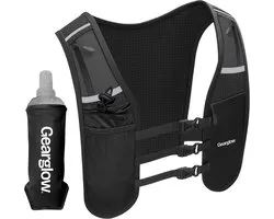 GearGlow® Hardloopvest met Drinken en Telefoonhouder - Soft Flask (500ml) Drinkhouder - Running Vest