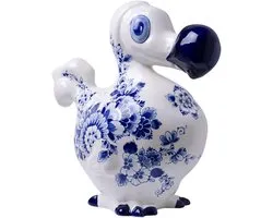 Heinen Delfts Blauw - Decoratiebeeld De Blauwe Dodo - Keramiek - 30 cm