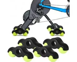 4 Pieds Rocker Plate - Adaptateur Snap pour Cyclisme en Intérieur pour Position de Vélo Stable, Pieds d'Équilibre Réducteurs de Bruit avec Balles de Tennis pour Wahoo Kickr Core Trainer