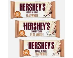 Hershey's Cookies - Chocolate White Flat - 5 x 90g - Voordeelpack - Amerikaanse Chocolade Repen