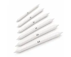 Set d'estompes - 6 pièces - Estompes en papier - Pour crayon & fusain