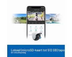 C520WS Bewakingscamera voor buiten, Starlight kleur nachtzicht, 360° camera buiten, 2K 4MP, 2 krachtige antennes, IP66 weerbestendig (gereviseerd)