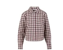 Coster Copenhagen Geruit - Hemd - Bordeaux - S
