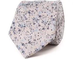 TRESANTI | GLAUCO | Silk tie with delicate wildflowers | Sky Blauw