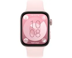 HUAWEI WATCH FIT 3 - Pink | Ultraslank design | 1,82" AMOLED-scherm | All-round fitnessmanagement | Tot 10 dagen batterijduur| Compatibel met iOS en Android