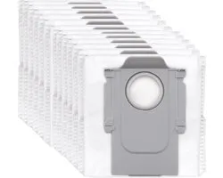 12x Sacs d'aspirateur adaptés aux stations d'aspiration Roborock Q5+, Q7+ et Q7 Max+, S7 MaxV Ultra, S7 Pro Ultra, Q8+ max et pro, S8+ S8 Pro Ultra