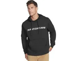Skechers Apparel Heritage Pullover Hoodie Herensweatshirt met capuchon MHD12 BLK Zwart