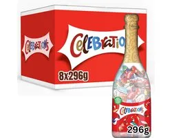 Celebrations Fles - chocolade snoep mix - cadeau - 8x296g - geschenkverpakking