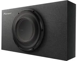 Pioneer TS-D10LB Caisson de basses – 10 pouces, 350 W RMS, puissance de crête 1 300 W, 2 Ohm, design compact et plat