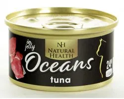 Natural Health Cat Oceans Tuna Multipack 24 X 85 Gram + Gratis Schuurman Snack