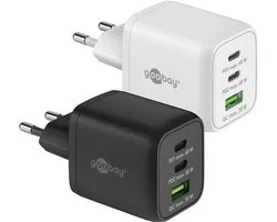 Goobay 64753 chargeur pour appareils mobiles Casque, Smartphone, Tablette Noir AC Charge rapide Intérieur