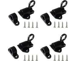 Vastsea 4Pcs Automatic Locking Lock Latch Door Locks with Screws Spring Lock for Windows Wooden Doors Cabinet Doors - ShopVlot