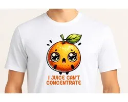 I Juice can't Concentrate - T Shirt - Cute - Sarcastic - GoodVibes - Sarcasm - Funny - Gift - Cadeau - Sarcastisch - SarcastischeVibes - schattig - lief - feelgood