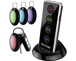 Key finder tracker with 4 remote controls