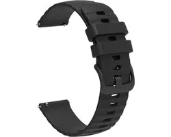 Siliconen bandje - geschikt voor Polar Ignite / Ignite 2 / Ignite 3 (Titanium) / Pacer / Unite - zwart