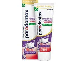 Parodontax Strengthen & Protect Fresh Mint - Dentifrice - Renforce & protège les gencives - Pour des gencives saines & des dents fortes - Contient du fluor - Avec acide hyaluronique - Goût menthe fraiche - 75 ml