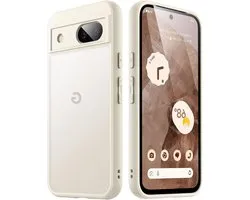 Coque de protection mate pour Google Pixel 8a 6,1 pouces 2024, dos translucide fin, anti-empreintes digitales et design durable